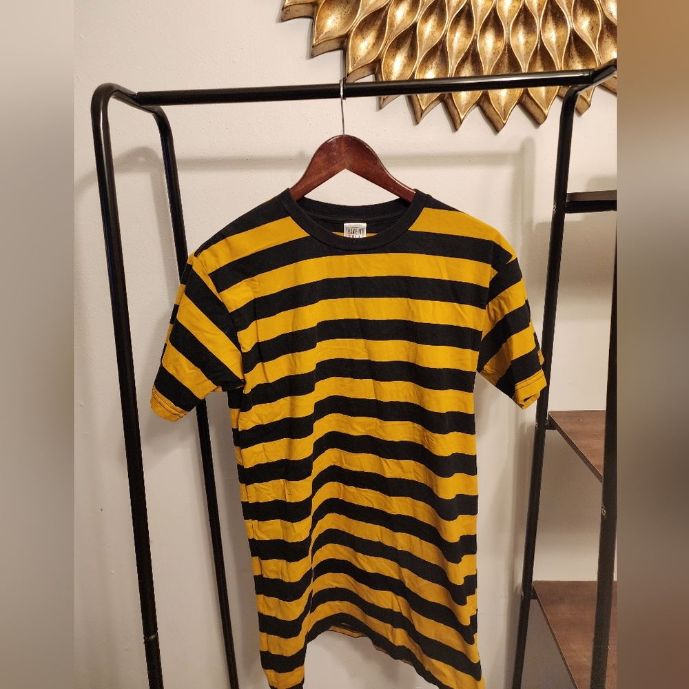 Black and Yellow Striped T-shirt